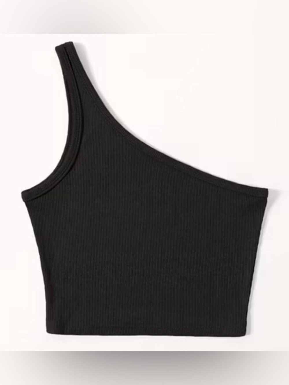 SHEIN One Shoulder Tank Crop Top, Black, Size XS, NWOT